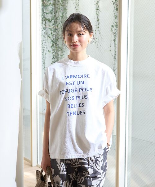 Rouge vif la cle / ルージュ・ヴィフ ラクレ Tシャツ | ピグメントヴィンテージライクロゴBIG Tシャツ | 詳細1