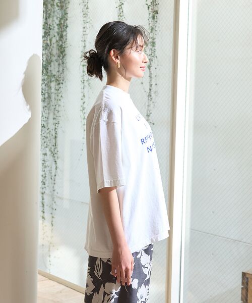 Rouge vif la cle / ルージュ・ヴィフ ラクレ Tシャツ | ピグメントヴィンテージライクロゴBIG Tシャツ | 詳細11