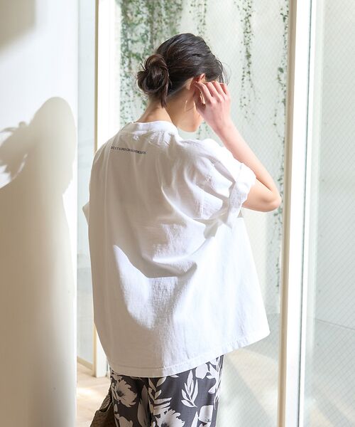 Rouge vif la cle / ルージュ・ヴィフ ラクレ Tシャツ | ピグメントヴィンテージライクロゴBIG Tシャツ | 詳細5