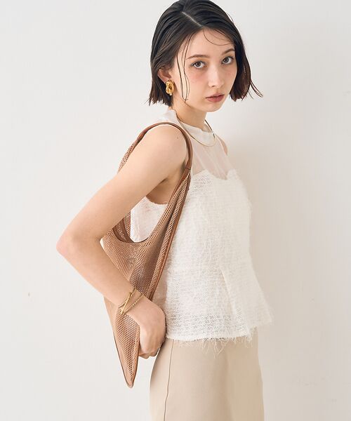 Rouge vif la cle / ルージュ・ヴィフ ラクレ シャツ・ブラウス | 【一部店舗限定】シアーミックスペプラムブラウス | 詳細4