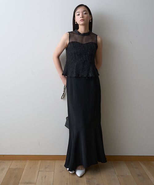 Rouge vif la cle / ルージュ・ヴィフ ラクレ シャツ・ブラウス | 【一部店舗限定】シアーミックスペプラムブラウス | 詳細16