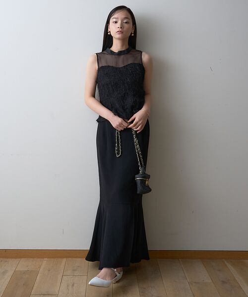 Rouge vif la cle / ルージュ・ヴィフ ラクレ シャツ・ブラウス | 【一部店舗限定】シアーミックスペプラムブラウス | 詳細17