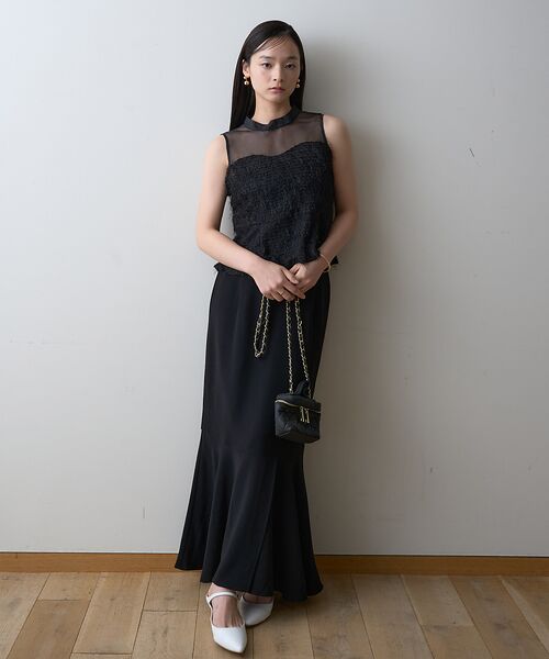 Rouge vif la cle / ルージュ・ヴィフ ラクレ シャツ・ブラウス | 【一部店舗限定】シアーミックスペプラムブラウス | 詳細18