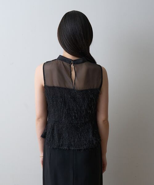 Rouge vif la cle / ルージュ・ヴィフ ラクレ シャツ・ブラウス | 【一部店舗限定】シアーミックスペプラムブラウス | 詳細20