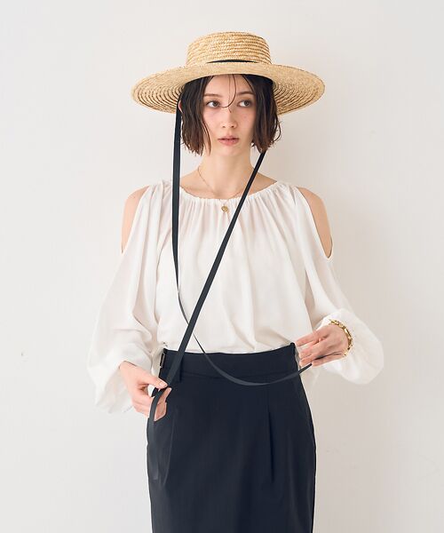 Rouge vif la cle / ルージュ・ヴィフ ラクレ シャツ・ブラウス | 【一部店舗限定】オープンショルダーブラウス | 詳細1