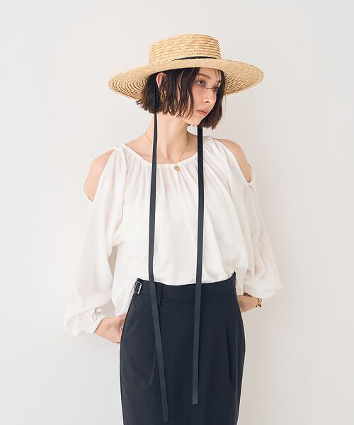 Rouge vif la cle / ルージュ・ヴィフ ラクレ シャツ・ブラウス | 【一部店舗限定】オープンショルダーブラウス | 詳細3