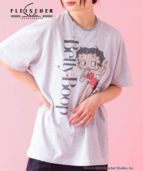Rouge vif la cle/ルージュ・ヴィフ ラクレ 【GOOD ROCK SPEED/グッドロックスピード】プリントTシャツ / キ グレー F Rouge vif la cle/ルージュ・ヴィフ ラクレ 【GOOD ROCK SPEED/グッドロックスピード】プリントTシャツ / キ グレー F
