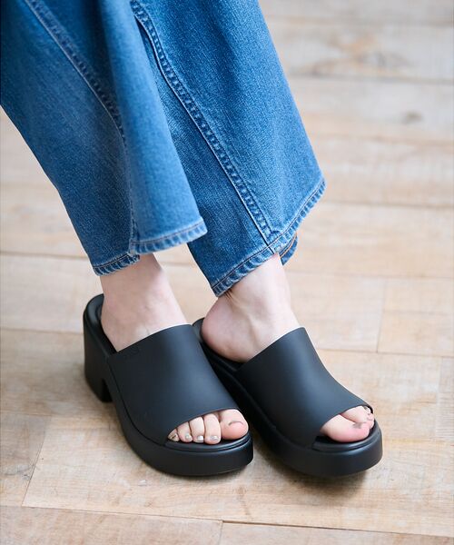 CROCS クロックス ブルックリン ウーブン スライド サンダル W9 CROCS / クロックス】BROOKLYN HEEL / ブルックリン スラ