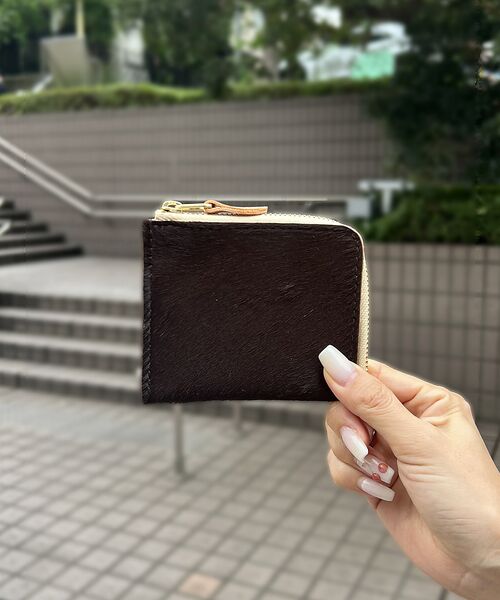 Rouge vif la cle/ルージュ・ヴィフ ラクレ 【MASTER&CO】ヘアカーフカードケース / コインケース / 本革 / チョコ F Rouge vif la cle/ルージュ・ヴィフ ラクレ 【MASTER&CO】ヘアカーフカードケース / コインケース / 本革 / チョコ F