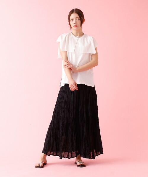 Rouge vif la cle / ルージュ・ヴィフ ラクレ Tシャツ | 【Le Melange/ル・メランジュ】レイヤードデザインT/接触冷感【WEB限 | 詳細1