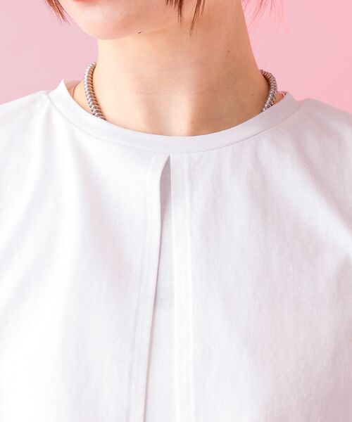 Rouge vif la cle / ルージュ・ヴィフ ラクレ Tシャツ | 【Le Melange/ル・メランジュ】レイヤードデザインT/接触冷感【WEB限 | 詳細10