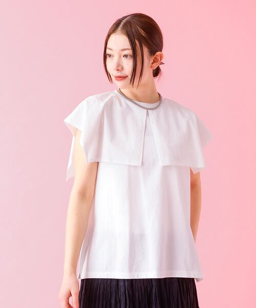 Rouge vif la cle / ルージュ・ヴィフ ラクレ Tシャツ | 【Le Melange/ル・メランジュ】レイヤードデザインT/接触冷感【WEB限 | 詳細13