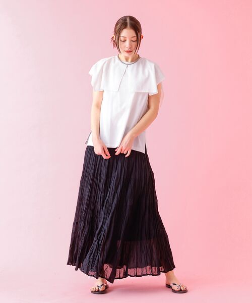 Rouge vif la cle / ルージュ・ヴィフ ラクレ Tシャツ | 【Le Melange/ル・メランジュ】レイヤードデザインT/接触冷感【WEB限 | 詳細2