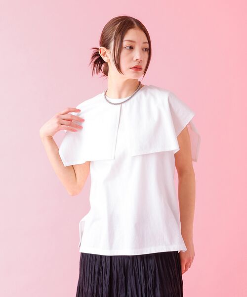 Rouge vif la cle / ルージュ・ヴィフ ラクレ Tシャツ | 【Le Melange/ル・メランジュ】レイヤードデザインT/接触冷感【WEB限 | 詳細3