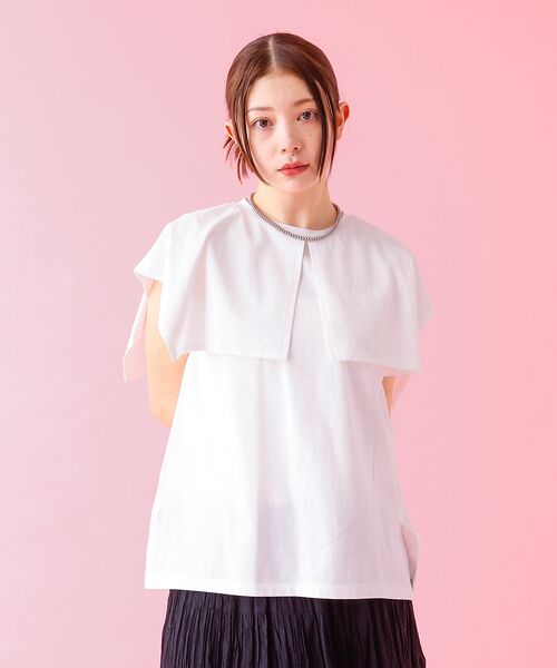 Rouge vif la cle / ルージュ・ヴィフ ラクレ Tシャツ | 【Le Melange/ル・メランジュ】レイヤードデザインT/接触冷感【WEB限 | 詳細4