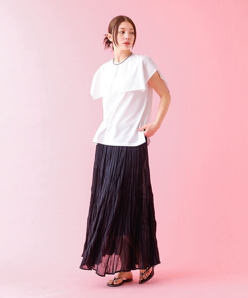 Rouge vif la cle / ルージュ・ヴィフ ラクレ Tシャツ | 【Le Melange/ル・メランジュ】レイヤードデザインT/接触冷感【WEB限 | 詳細5