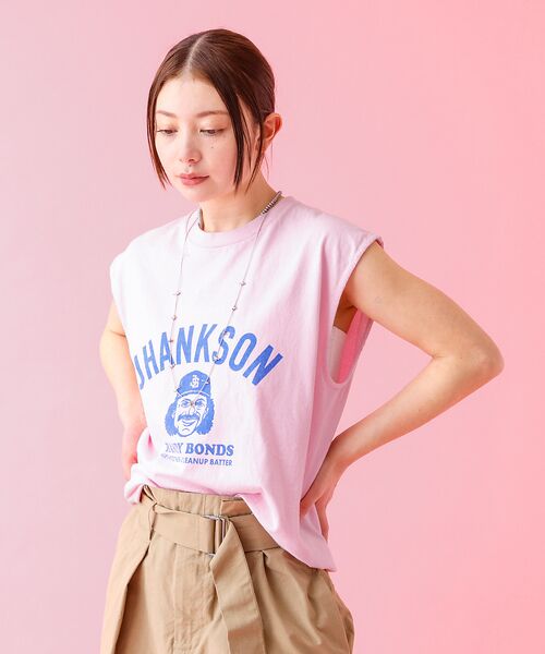 Rouge vif la cle / ルージュ・ヴィフ ラクレ Tシャツ | 【Le Melange/ル・メランジュ】プリントノースリーブTシャツ/コラボ/ノ | 詳細16