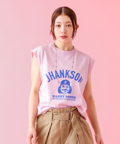 Rouge vif la cle / ルージュ・ヴィフ ラクレ Tシャツ | 【Le Melange/ル・メランジュ】プリントノースリーブTシャツ/コラボ/ノ | 詳細17