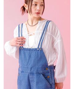 Rouge vif la cle / ルージュ・ヴィフ ラクレ シャツ・ブラウス | 【Le Melange/ル・メランジュ】コットンギャザーブラウス/ギャザー/リボ