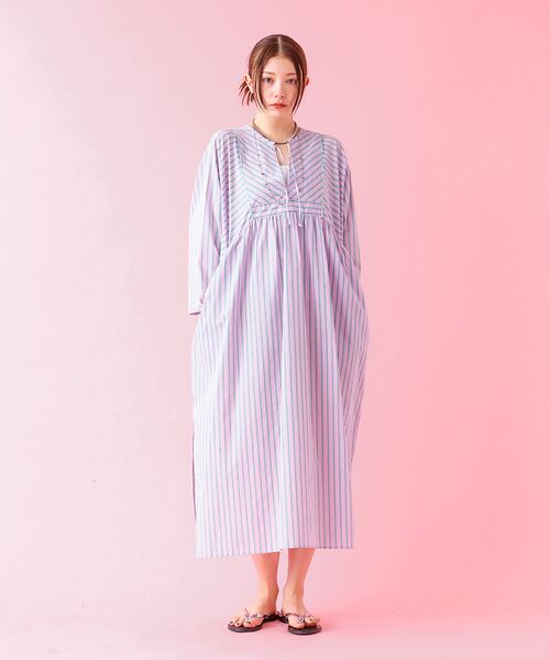 Rouge vif la cle / ルージュ・ヴィフ ラクレ ワンピース | 【Le Melange/ル・メランジュ】ストライプスワンピース/ワンピース/スト | 詳細1