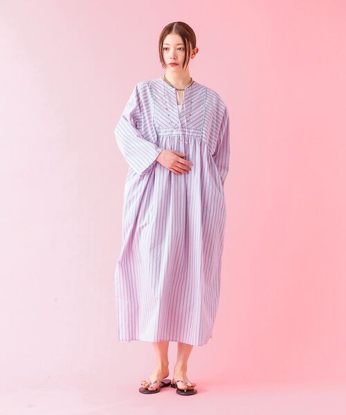 Rouge vif la cle / ルージュ・ヴィフ ラクレ ワンピース | 【Le Melange/ル・メランジュ】ストライプスワンピース/ワンピース/スト | 詳細2