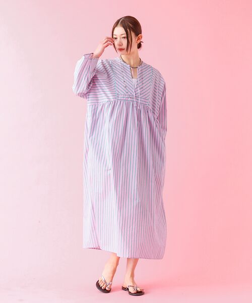 Rouge vif la cle / ルージュ・ヴィフ ラクレ ワンピース | 【Le Melange/ル・メランジュ】ストライプスワンピース/ワンピース/スト | 詳細3