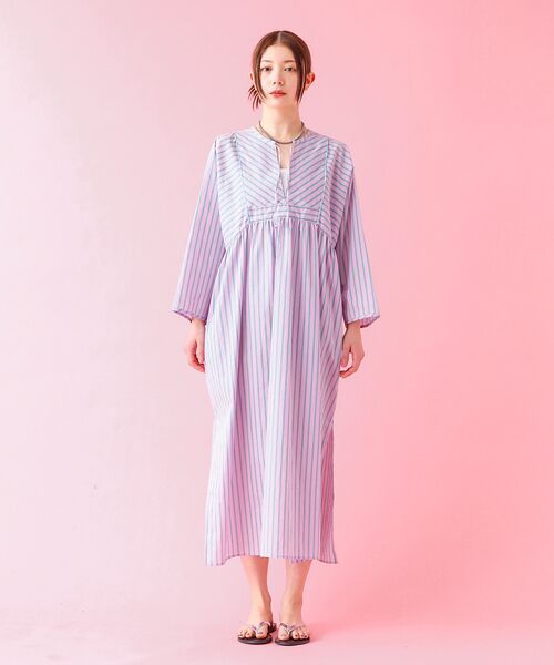 Rouge vif la cle / ルージュ・ヴィフ ラクレ ワンピース | 【Le Melange/ル・メランジュ】ストライプスワンピース/ワンピース/スト | 詳細4