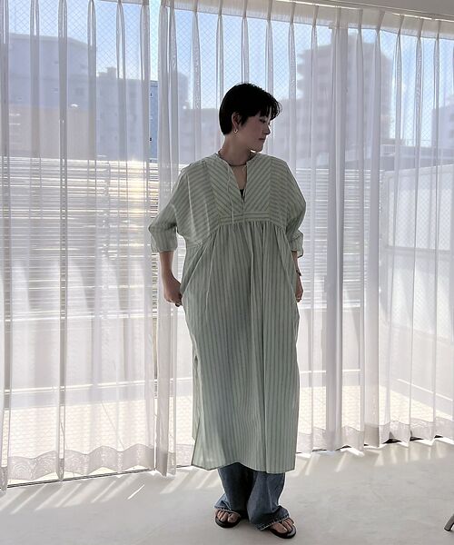 Rouge vif la cle / ルージュ・ヴィフ ラクレ ワンピース | 【Le Melange/ル・メランジュ】ストライプスワンピース/ワンピース/スト | 詳細14