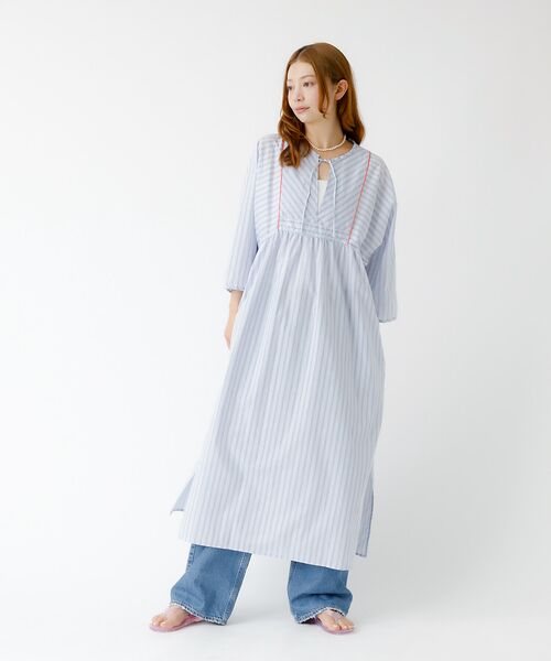 Rouge vif la cle / ルージュ・ヴィフ ラクレ ワンピース | 【Le Melange/ル・メランジュ】ストライプスワンピース/ワンピース/スト | 詳細17