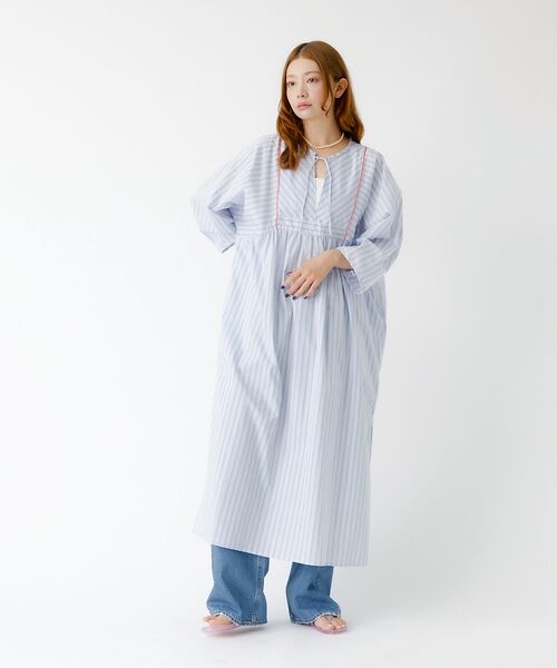 Rouge vif la cle / ルージュ・ヴィフ ラクレ ワンピース | 【Le Melange/ル・メランジュ】ストライプスワンピース/ワンピース/スト | 詳細18