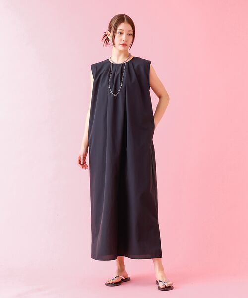 Rouge vif la cle / ルージュ・ヴィフ ラクレ ワンピース | 【Le Melange/ル・メランジュ】ギャザーノースリブワンピース/多機能素材 | 詳細16