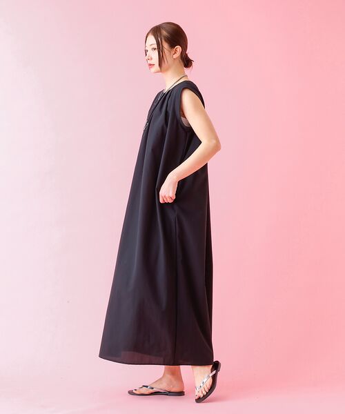 Rouge vif la cle / ルージュ・ヴィフ ラクレ ワンピース | 【Le Melange/ル・メランジュ】ギャザーノースリブワンピース/多機能素材 | 詳細7