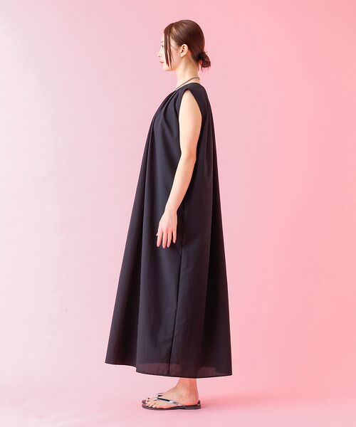 Rouge vif la cle / ルージュ・ヴィフ ラクレ ワンピース | 【Le Melange/ル・メランジュ】ギャザーノースリブワンピース/多機能素材 | 詳細9