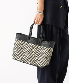 Rouge vif la cle / ルージュ・ヴィフ ラクレ ショルダーバッグ | 【MOON BIRD/ムーンバード】手編みのメルカドバッグ/TANPIN/横長/