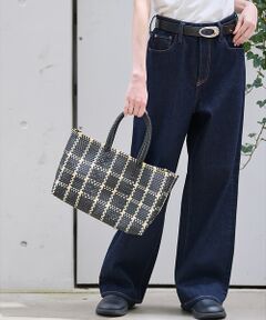 Rouge vif la cle / ルージュ・ヴィフ ラクレ ショルダーバッグ | 【MOON BIRD/ムーンバード】手編みのメルカドバッグ/TANPIN/横長/