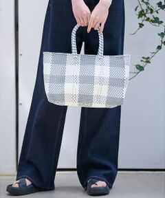 Rouge vif la cle / ルージュ・ヴィフ ラクレ ショルダーバッグ | 【MOON BIRD/ムーンバード】手編みのメルカドバッグ/TANPIN/横長/