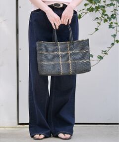 Rouge vif la cle / ルージュ・ヴィフ ラクレ ショルダーバッグ | 【MOON BIRD/ムーンバード】手編みのメルカドバッグ/TANPIN/横長/