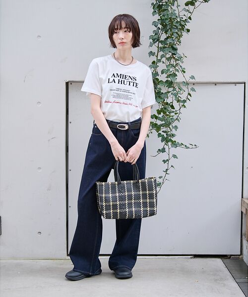 Rouge vif la cle / ルージュ・ヴィフ ラクレ ショルダーバッグ | 【MOON BIRD/ムーンバード】手編みのメルカドバッグ/TANPIN/横長/ | 詳細5