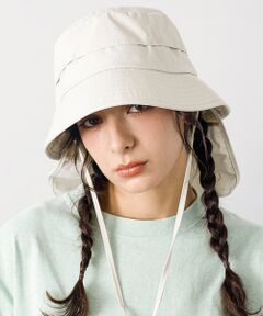 Rouge vif la cle / ルージュ・ヴィフ ラクレ ハット | 【RUBEN / ルーベン】シェードバケットハット / 日焼け対策 / ストラッ