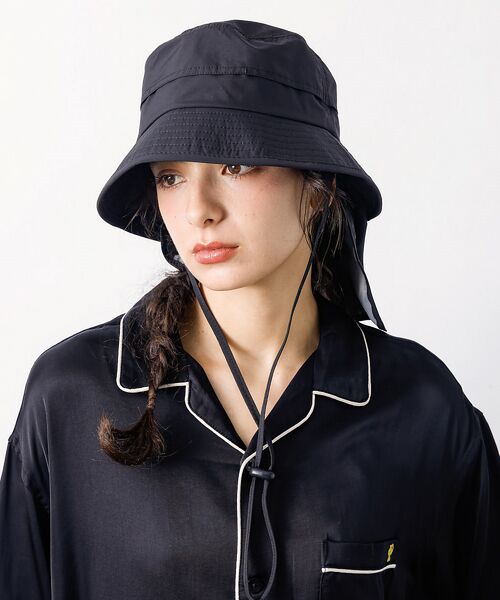 Rouge vif la cle / ルージュ・ヴィフ ラクレ ハット | 【RUBEN / ルーベン】シェードバケットハット / 日焼け対策 / ストラッ | 詳細1