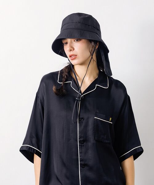 Rouge vif la cle / ルージュ・ヴィフ ラクレ ハット | 【RUBEN / ルーベン】シェードバケットハット / 日焼け対策 / ストラッ | 詳細2