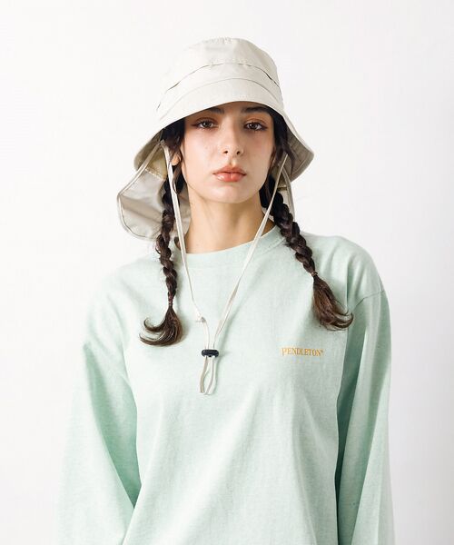 Rouge vif la cle / ルージュ・ヴィフ ラクレ ハット | 【RUBEN / ルーベン】シェードバケットハット / 日焼け対策 / ストラッ | 詳細14