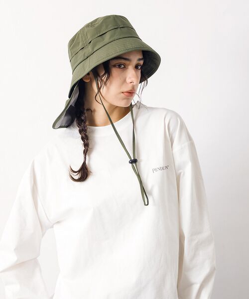 Rouge vif la cle / ルージュ・ヴィフ ラクレ ハット | 【RUBEN / ルーベン】シェードバケットハット / 日焼け対策 / ストラッ | 詳細19