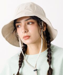 Rouge vif la cle / ルージュ・ヴィフ ラクレ ハット | 【RUBEN / ルーベン】リネンチューリップハット / UV CUT / 接触