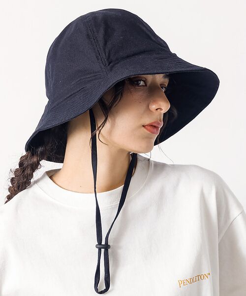 Rouge vif la cle/ルージュ・ヴィフ ラクレ 【RUBEN / ルーベン】リネンチューリップハット / UV CUT / 接触 ブラック F Rouge vif la cle/ルージュ・ヴィフ ラクレ 【RUBEN / ルーベン】リネンチューリップハット / UV CUT / 接触 ブラック F
