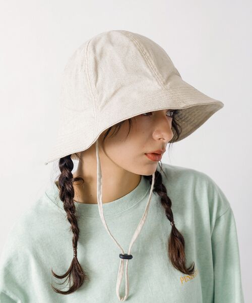 Rouge vif la cle / ルージュ・ヴィフ ラクレ ハット | 【RUBEN / ルーベン】リネンチューリップハット / UV CUT / 接触 | 詳細10