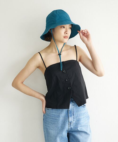 Rouge vif la cle / ルージュ・ヴィフ ラクレ ハット | 【RUBEN / ルーベン】リネンチューリップハット / UV CUT / 接触 | 詳細16