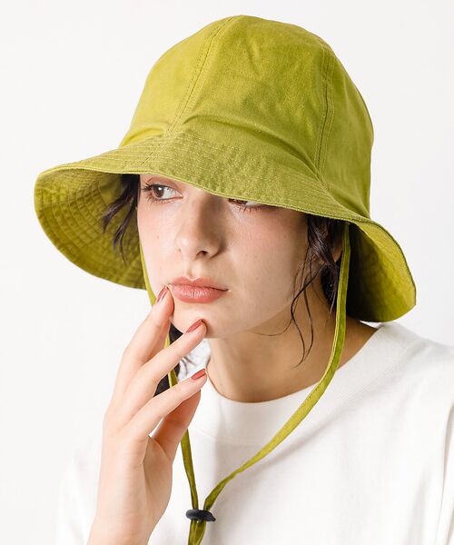 Rouge vif la cle/ルージュ・ヴィフ ラクレ 【RUBEN / ルーベン】リネンチューリップハット / UV CUT / 接触 グリーン F Rouge vif la cle/ルージュ・ヴィフ ラクレ 【RUBEN / ルーベン】リネンチューリップハット / UV CUT / 接触 グリーン F
