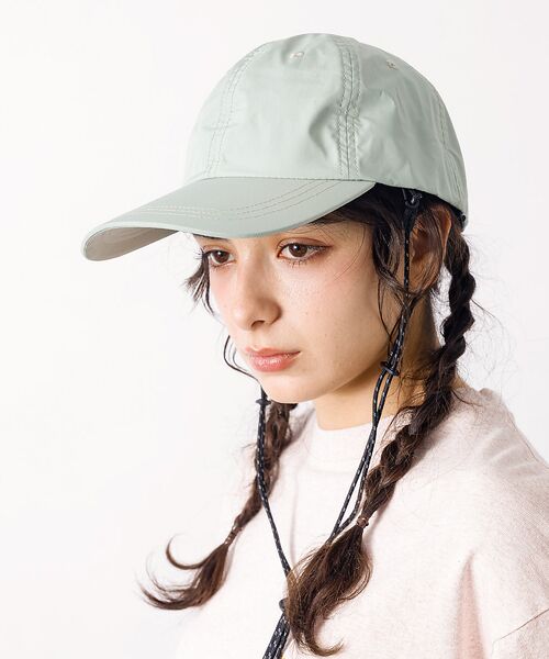 Rouge vif la cle / ルージュ・ヴィフ ラクレ ハット | 【RUBEN/ルーベン】ビーチハット / ストラップ付きキャップ / ロングブリ | 詳細16