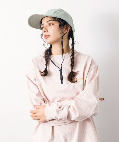 Rouge vif la cle / ルージュ・ヴィフ ラクレ ハット | 【RUBEN/ルーベン】ビーチハット / ストラップ付きキャップ / ロングブリ | 詳細17